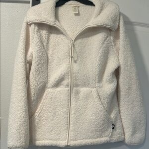 Skechers Soft White Sherpa Jacket